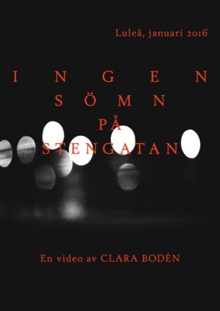 Teg043 Clara Bodén Ingen Sömn På Stengatan Omslag